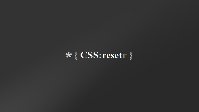 Preview image of 'CSSResetr'
