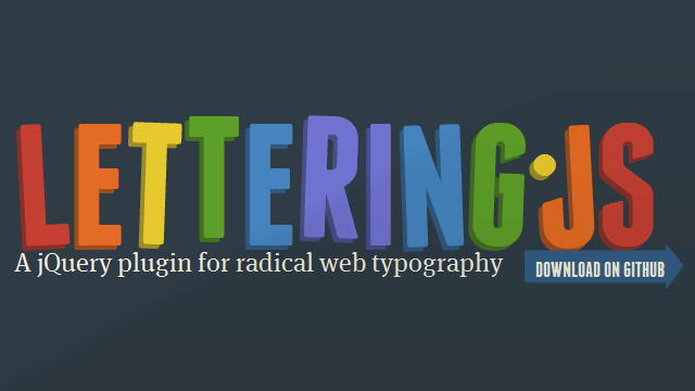 Preview image of 'Lettering.js'