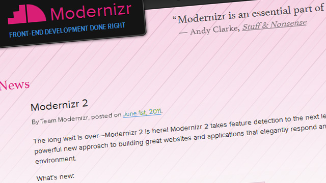 Preview image of 'Modernizr 2'